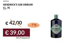 Prezzemolo e Vitale Hendrick's gin orbium offerta
