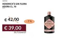 Prezzemolo e Vitale Hendrick's gin flora adora offerta