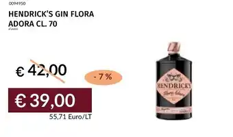 Prezzemolo e Vitale Hendrick's gin flora adora offerta