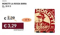 Prezzemolo e Vitale Moretti la rossa birra offerta