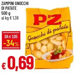 Galassia Zampini gnocchi di patate PZ offerta