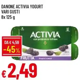 Galassia Danone activia yogurt offerta