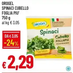 Galassia Orogel spinaci cubello foglia piu' offerta
