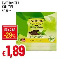 Galassia Everton tea 40 filtri offerta