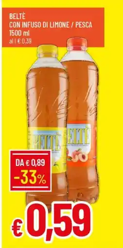 Galassia Beltè con infuso di limone / pesca offerta
