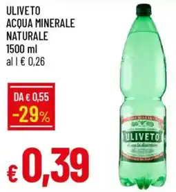 Galassia Uliveto acqua minerale naturale offerta