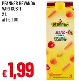 Galassia Pfanner bevanda offerta