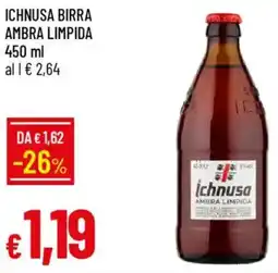 Galassia Ichnusa birra ambra limpida offerta