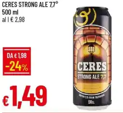 Galassia Ceres strong ale 7,7° offerta