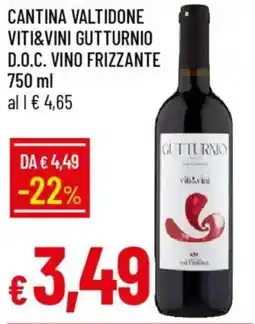 Galassia Cantina valtidone viti&vini gutturnio d.o.c. vino frizzante offerta