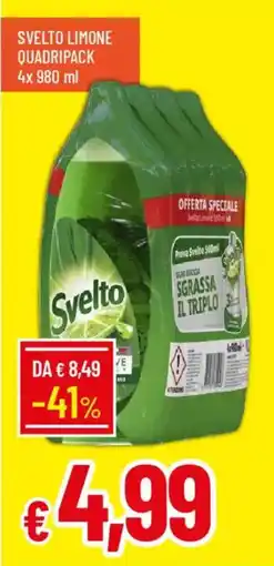 Galassia SVELTO LIMONE QUADRIPACK offerta