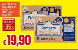 Galassia Pampers sole e luna pannolini esapacco offerta