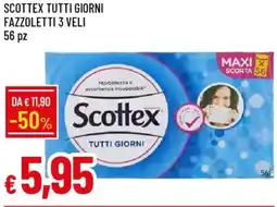 Galassia Scottex tutti giorni fazzoletti 3 veli 56 pz offerta