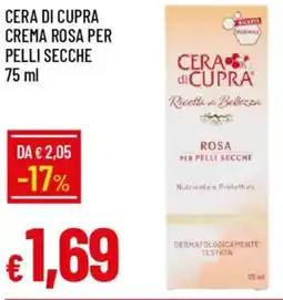 Galassia Cera di cupra crema rosa per pelli secche offerta