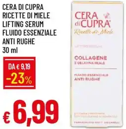 Galassia Cera di cupra ricette di miele lifting serum fluido essenziale anti rughe offerta