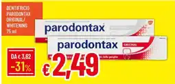 Galassia Dentifricio parodontax original/ whitening offerta