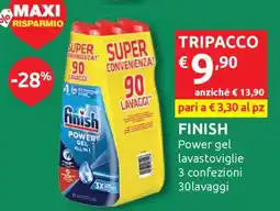 Ipersoap FINISH Power gel lavastoviglie offerta