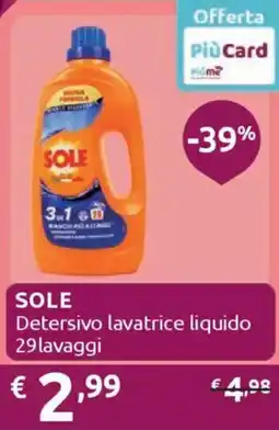 Ipersoap SOLE Detersivo lavatrice liquido offerta