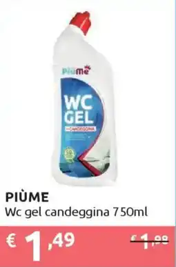Ipersoap PIÙME Wc gel candeggina offerta