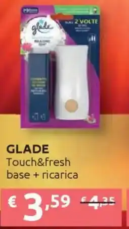 Ipersoap GLADE Touch&fresh base + ricarica offerta