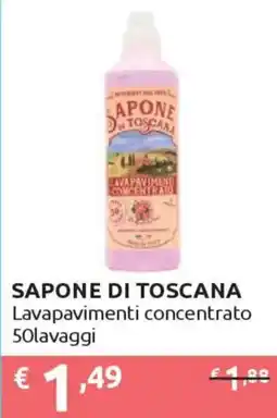 Ipersoap SAPONE DI TOSCANA Lavapavimenti concentrato offerta
