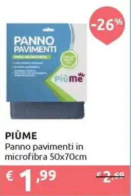 Ipersoap PIÙME Panno pavimenti in microfibra 50x70cm offerta