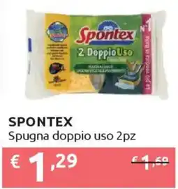 Ipersoap SPONTEX Spugna doppio uso 2pz offerta