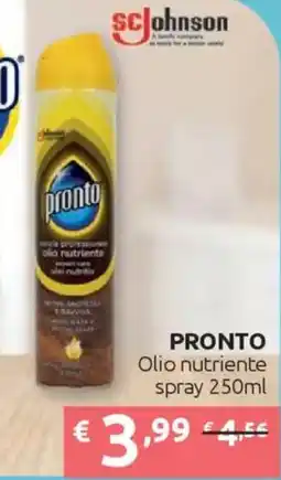Ipersoap PRONTO Olio nutriente spray offerta