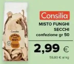 Oasi Consilia misto funghi secchi offerta