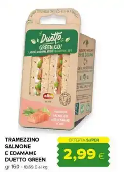 Oasi Tramezzino salmone e edamame DUETTO GREEN offerta