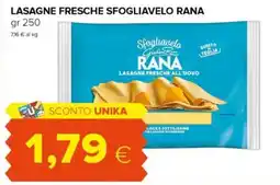 Oasi Lasagne fresche SFOGLIAVELO RANA offerta