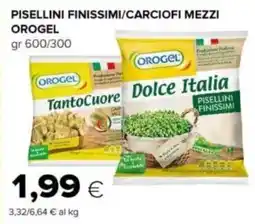 Oasi Pisellini finissimi/carciofi mezzi OROGEL offerta