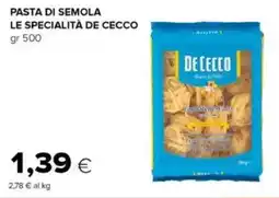 Oasi Pasta di semola le specialità DE CECCO offerta