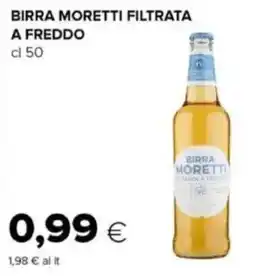 Oasi Birra moretti filtrata a freddo offerta