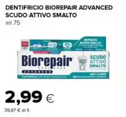 Oasi Dentifricio biorepair advanced scudo attivo smalto offerta