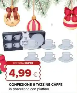 Oasi Confezione 6 tazzine caffè offerta