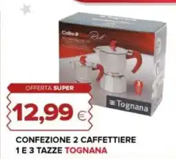 Oasi Confezione 2 caffettiere 1 e 3 tazze TOGNANA offerta