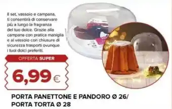 Oasi Porta panettone e pandoro ø 26/ porta torta ø 28 offerta