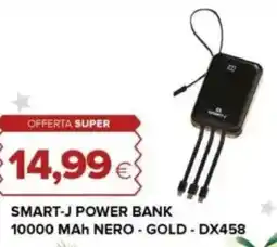 Oasi Smart-J power bank 10000 mah nero - gold - DX458 offerta