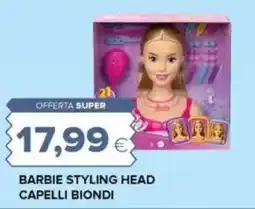 Oasi Barbie styling head capelli biondi offerta