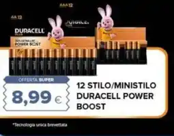 Oasi 12 stilo/ministilo duracell power boost offerta