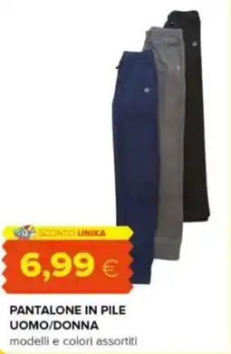 Oasi Pantalone in pile uomo/donna offerta