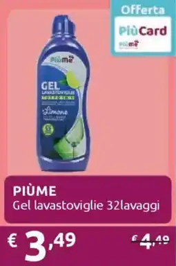 Ipersoap PIÙME Gel lavastoviglie offerta