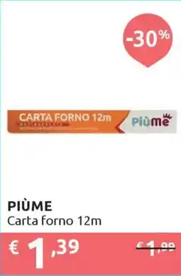 Ipersoap PIÙME Carta forno 12m offerta