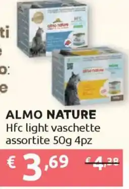 Ipersoap ALMO NATURE Hfc light vaschette offerta