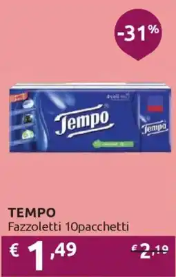Ipersoap TEMPO Fazzoletti 10pacchetti offerta