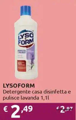 Ipersoap LYSOFORM Detergente casa disinfetta e pulisce lavanda offerta