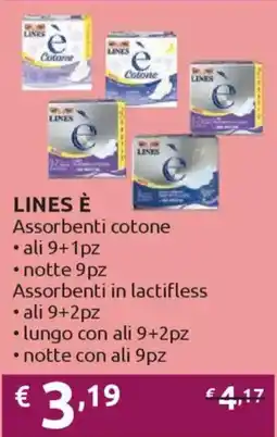Ipersoap LINES È Assorbenti cotone offerta