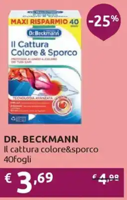 Ipersoap DR. BECKMANN Il cattura colore&sporco 40fogli offerta