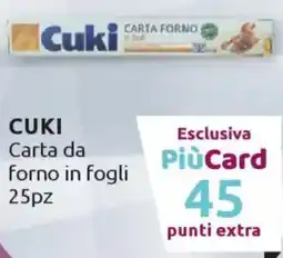 Ipersoap CUKI Carta da forno in fogli 25pz offerta